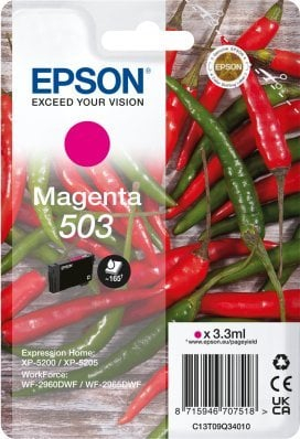 Patronë boje Epson 503, origjinale, kapacitet standard, magenta