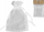 Qese organza dekorative White, 7x10cm, set 10 copë, të bardha