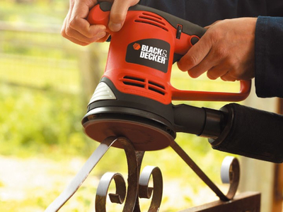 Lëmues orbitale Black&amp;Decker KA191EK, 125mm, 480W, portokalli