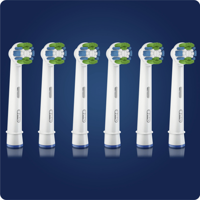 Kokë furçe elektrike Oral-B Precision Clean, CleanMaximiser, paketim 6 copë, e bardhë