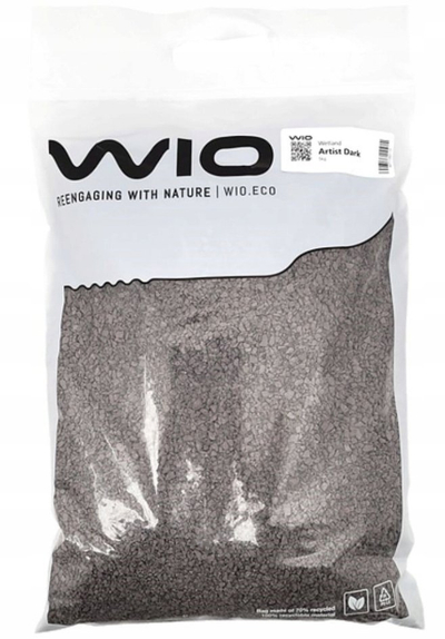 Substrat për akuarium WIO Wetland Artist Dark, për bimë ujore, 1 kg, gri e errët