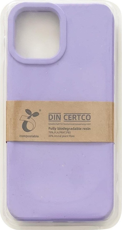 Mbrojtëse telefoni Eco Case për iPhone 14 Pro, material i biodegradueshëm, shumë e hollë 2 mm, blu navy