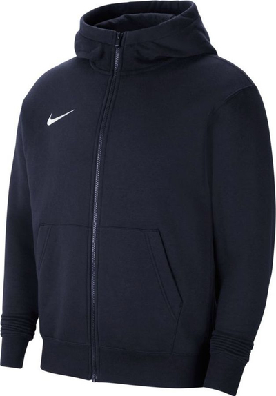 Duks Hanorak Nike Park 20 Fleece Full Zip Junior, pambuk, me kapuç, blu navy