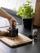 Havan mermeri WENKO Black Outdoor Kitchen, me pistil, i zi mat