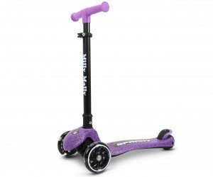 Tротинет Милли Малли Sparky, LED, склоплив, виолетов