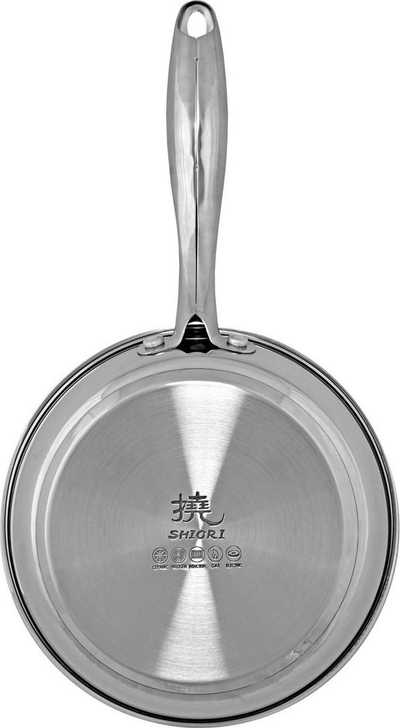 Tigan Shiori, çelik inox 304, me shtresë qeramike, 20 cm, për induksion
