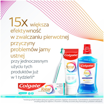 Pasta dhëmbësh Colgate Total Active Fresh Mint, 75 ml, freski mente