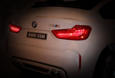Makinë elektrike për fëmijë BMW X6M XXL, 2 vende, telekomandë prindi, e bardhë