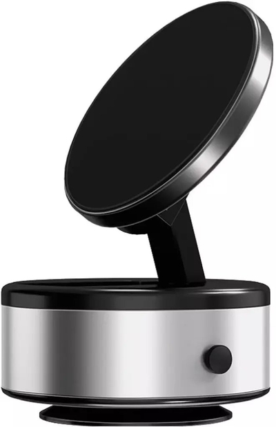 Mbajtëse telefoni për makinë OEM Stylus Electric Vacuum Suction, magnetike MagSafe, me vakum elektrik, argjendtë e zezë