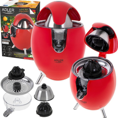 Shtrydhëse agrumesh Adler AD 4013R, 800W, sistem anti-pikim, e kuqe