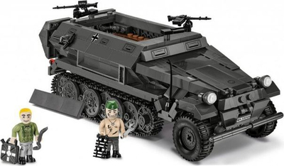 Set ndërtimi Cobi SD.KFZ.251/1 AUSF.A Historical Collection, 590 copa, me minifigura, gri e errët