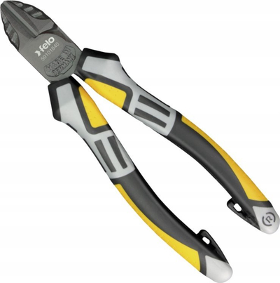 Prerëse diagonale Felo 6.25", 160mm, me dorëzë të rehatisme, verdhë-gri