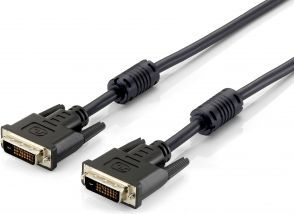 Kabllo Equip DVI-D - DVI-D, 3m, e zezë