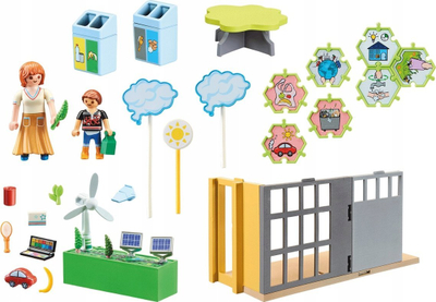 Set lodër Playmobil Meteorology Classroom, edukativ, për kalamaj 4+