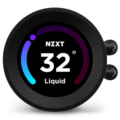Ftohës uji për procesor NZXT Kraken Elite 360, 360mm, ekran LCD 2.36", i zi