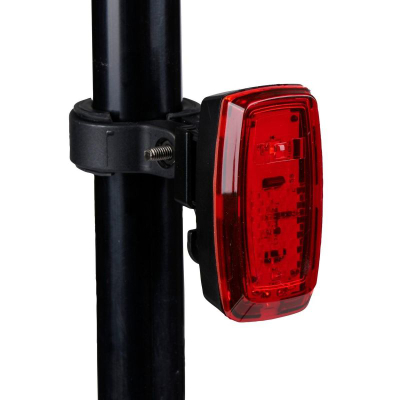Dritë e pasme biçiklete Dunlop LED, që s’e kap uji IPX4, e certifikuar StVZO CE, e kuqe