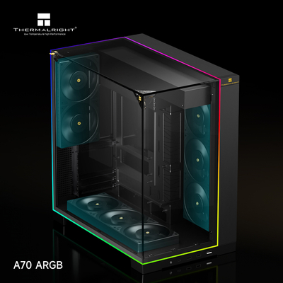 Kasë Thermalright A70 Argb FanUB, e zezë