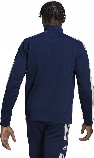 Bluzë trajnimi Adidas Squadra 21 M HC6283, Aeroready, me zinxhir gjysmë, blu navy