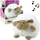 Lodër pelushi dele Sleeping Cuddly Toy, me dritë nate, me tinguj qetësues, e bardhë