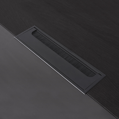 Tavolinë zyre profesionale HM2112R, cep i djathtë, 200x160x76 cm, wenge gri