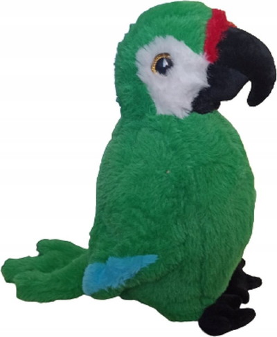 Lodër pelushi Beppe Parrot Ara Green Mascot 13744, 28cm, jeshile