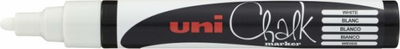 Marker shkumësi Uni Chalk PWE-5M, 1.8-2.5mm, i bardhë
