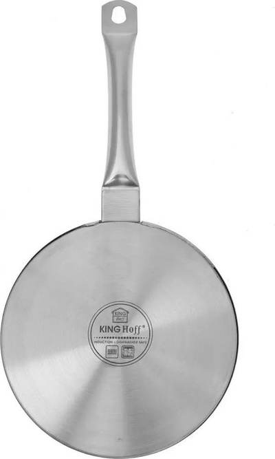 Disk adaptues për soba me induksion KingHoff KH-1697, 14.5 cm, çelik ferromagnetik, ngjyrë argjendi