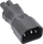 Adaptor energjie InLine IEC 60320 C14 në C7, 2.5A, i zi