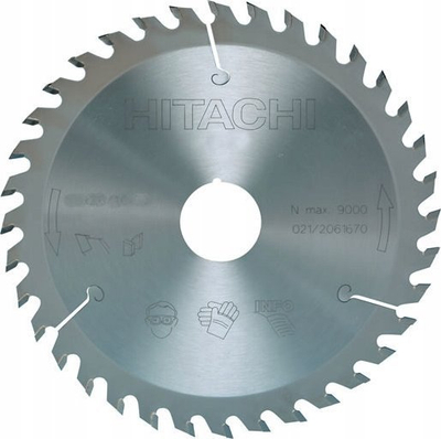 Teh rrethor Hikoki Hitachi 185x30, 48 dhëmbë, për dru, argjendtë