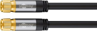 Kabllo antene Wentronic Goobay 70678, 10 m, 135 dB, e zezë