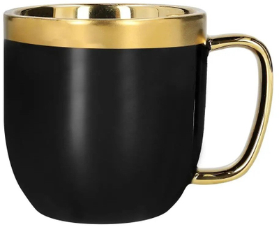 Filxhan me lugë Homla SINNES, porcelan 280 ml, mat, i zi