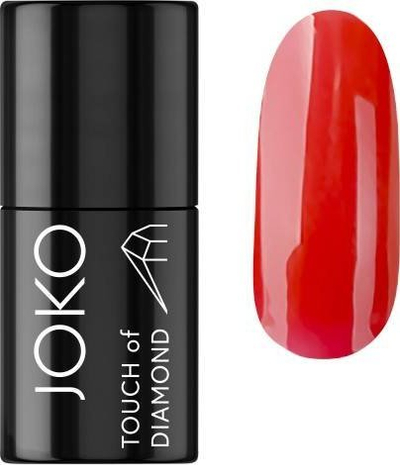 Lak thonjsh Joko Touch of Diamond Fiery Red 47, i kuq, me shkëlqim