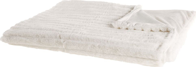 Batanije ABTEH Blanket, 180 x 220 cm, poliester, e bardhë krem