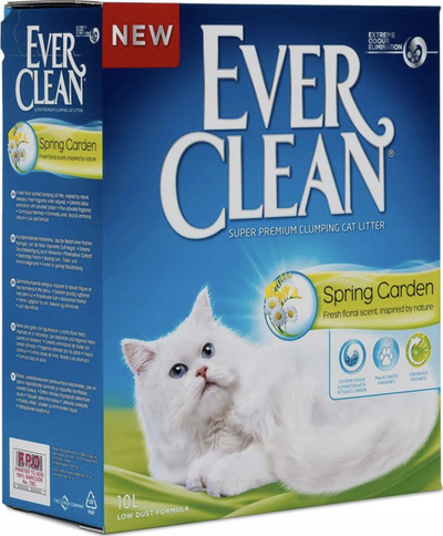 Rërë higjienike për mace Ever Clean Spring Garden, që mpikset, me aromë pranvere, 10L