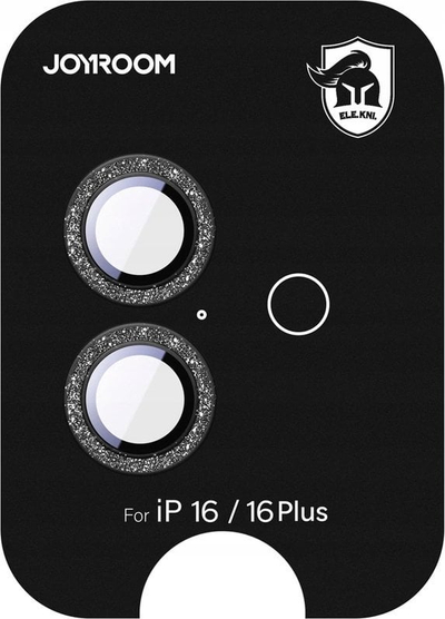 Mаска за камера Joyroom JR-MSF0298, за iPhone 16 и 16 Plus, стакло 9H, црна