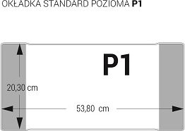 Kopertinë libri P1, plastike që rregullohet, 20.30x53.80 cm, me shumë ngjyra