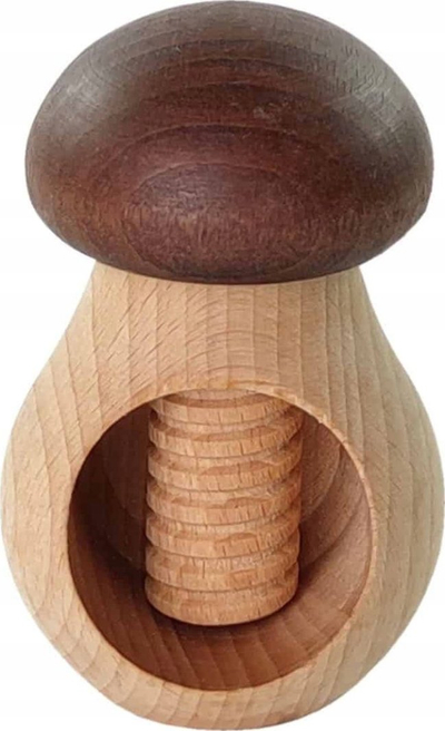 Kacavidë arrash Druri Nutcracker Mushroom, dru ahu, ngjyrë natyrale
