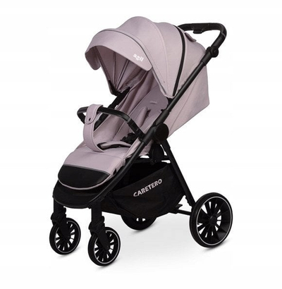 Karrocë kalamash Stroller Agil Smoky, sedilje e rregullueshme, rrota të mëdhaja, gri e çelët