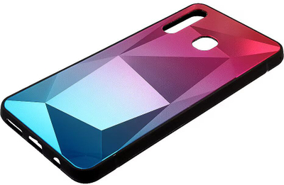 Mbulesë silikoni Mocco Stone Ombre për iPhone X XS, gradient rozë blu