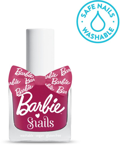 Manikyr për kalamoj Barbie Snails Gotta Glow, 10.5ml, që çahet me ujë, rozë e errët