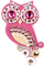 Brosh Owls, rozë, woman