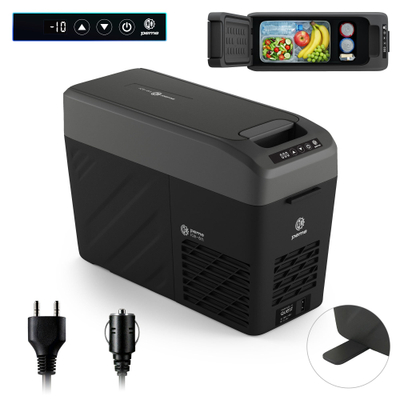 Frigorifer udhëtimi Peme Quest 14, 14.6L, me kompresor 12/24V 230V, i zi