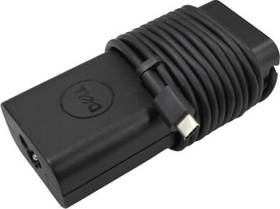 Karikues laptopi Dell 65W, USB C, prizë UK, i zi