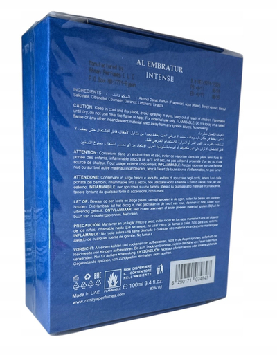 Parfum Zimaya Al Embratur Intense, EDP, 100 ml