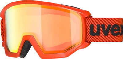 Syze bore UVEX Athletic FM, xhama mirror portokalli, Fierce Red mat