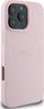 Kapak telefoni Guess PU Grained Classic Logo, MagSafe, për iPhone 16 Pro, rozë