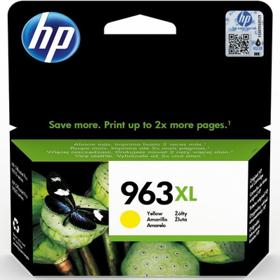 Кертриџ за боја HP 963XL, High Yield, жолт, оригинален