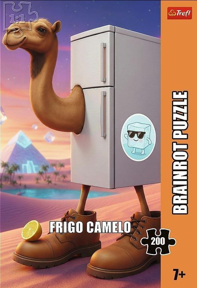 Puzzle Trefl BrainRot Frigo Camelo, 200 copa, 48 x 34 cm, shumëngjyrësh