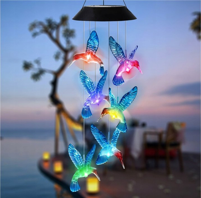 Декоративна соларна ламба Lean Toys Колибри, LED RGB, за надворешна употреба, во повеќе бои