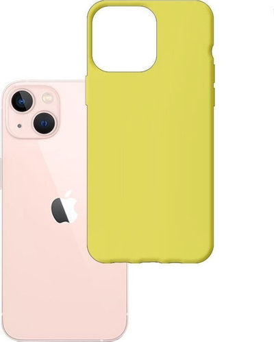 Mbulesë matte 3MK për Apple iPhone 14 Max, TPU i butë, bojë lime